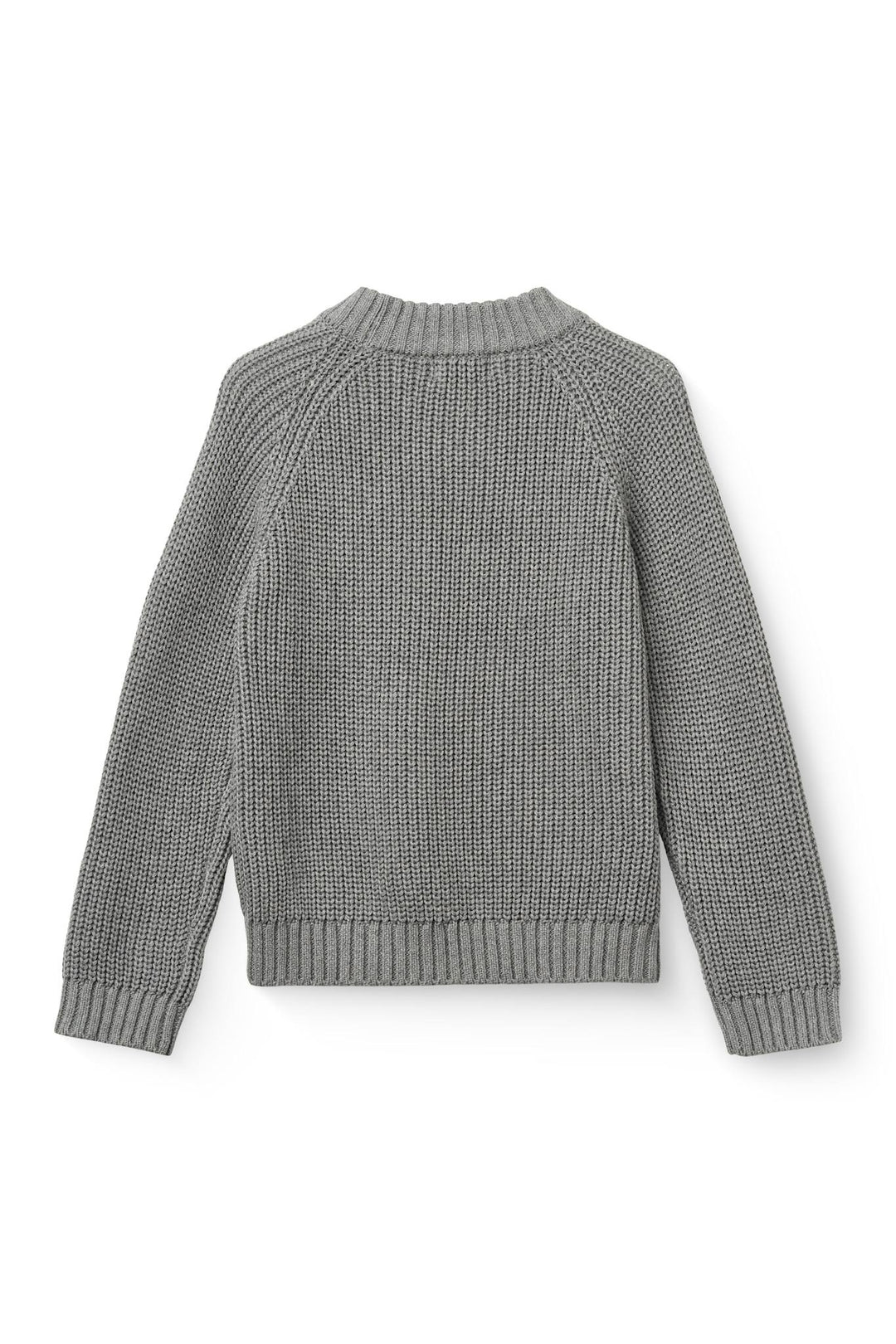 Klassisk rib Sweater - Grey Mel.