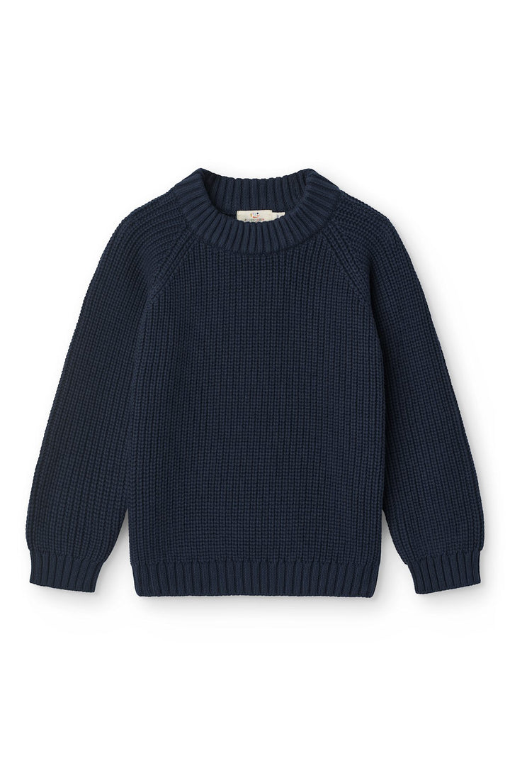 Klassisk rib Sweater - NAVY