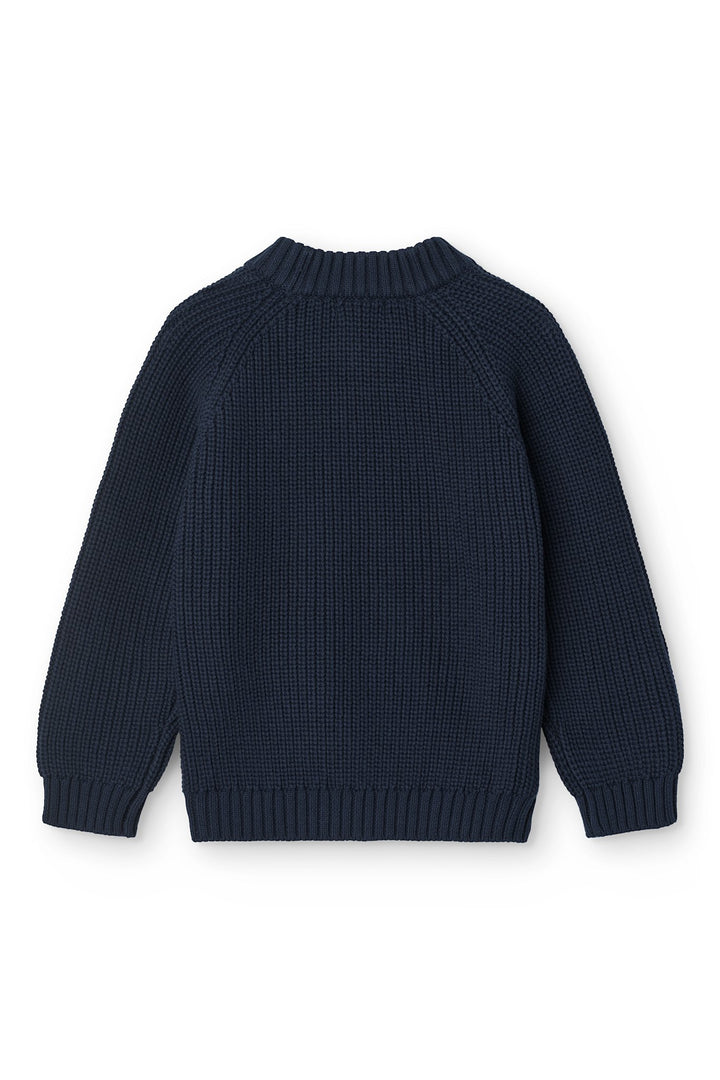 Klassisk rib Sweater - NAVY