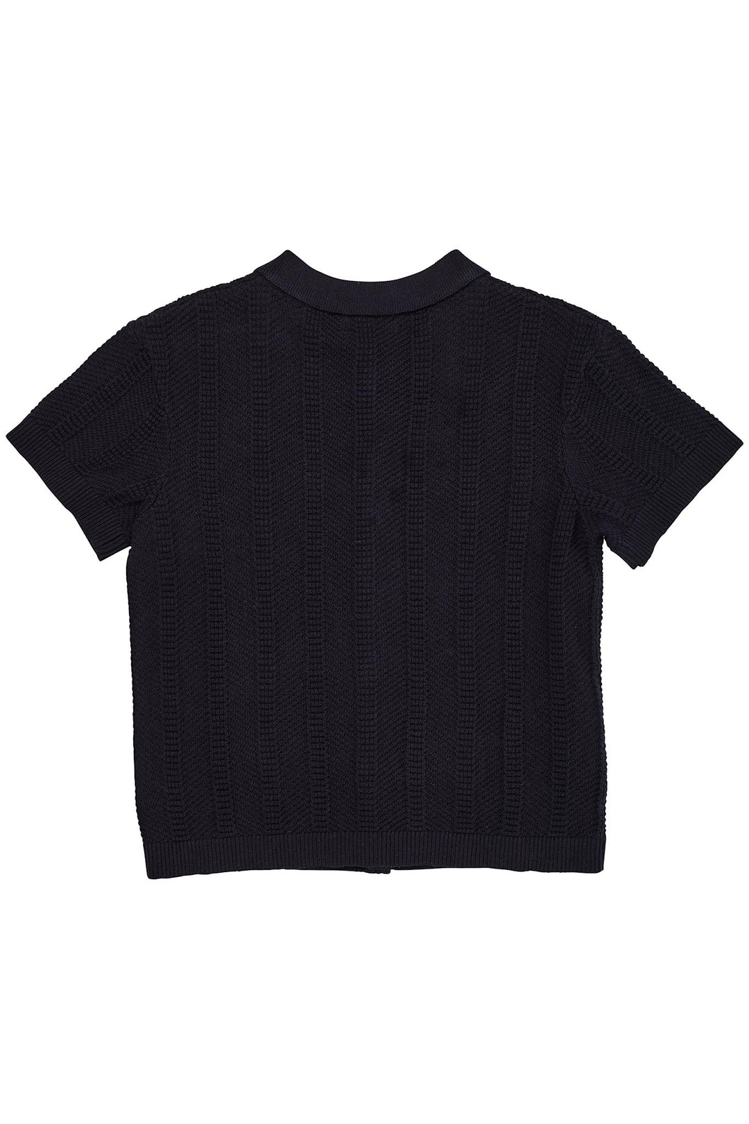STRIKKET MØNSTER TRØJE - NAVY