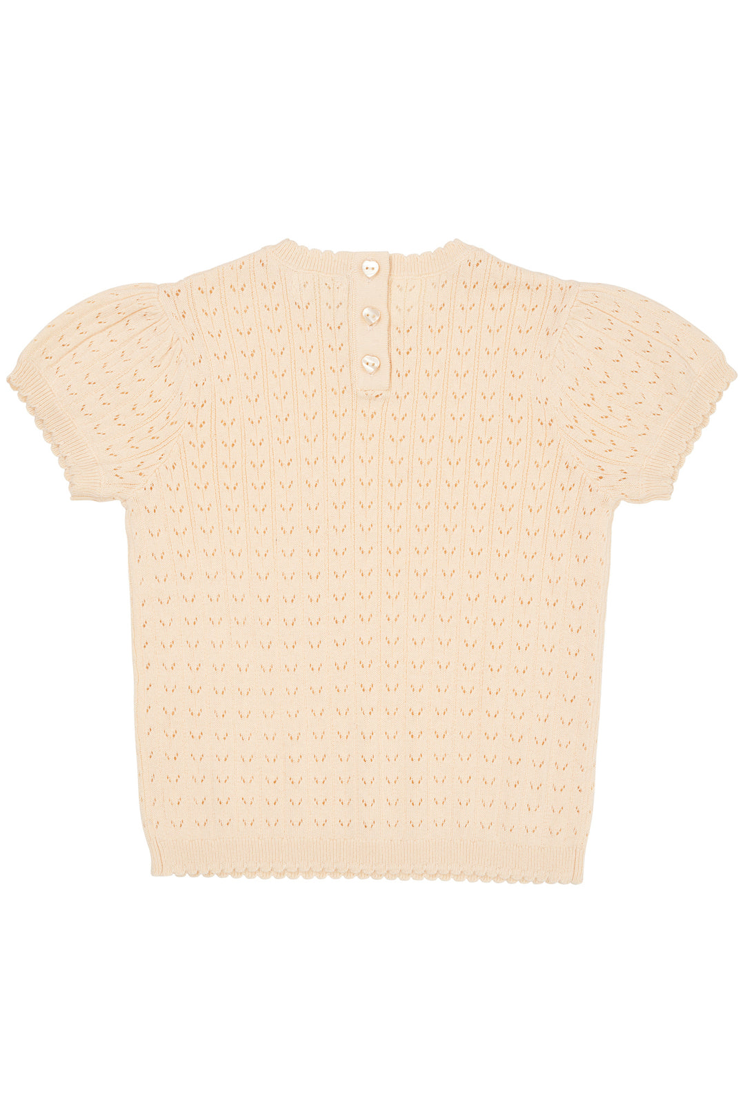POINTELLE BLUSE - CREAM