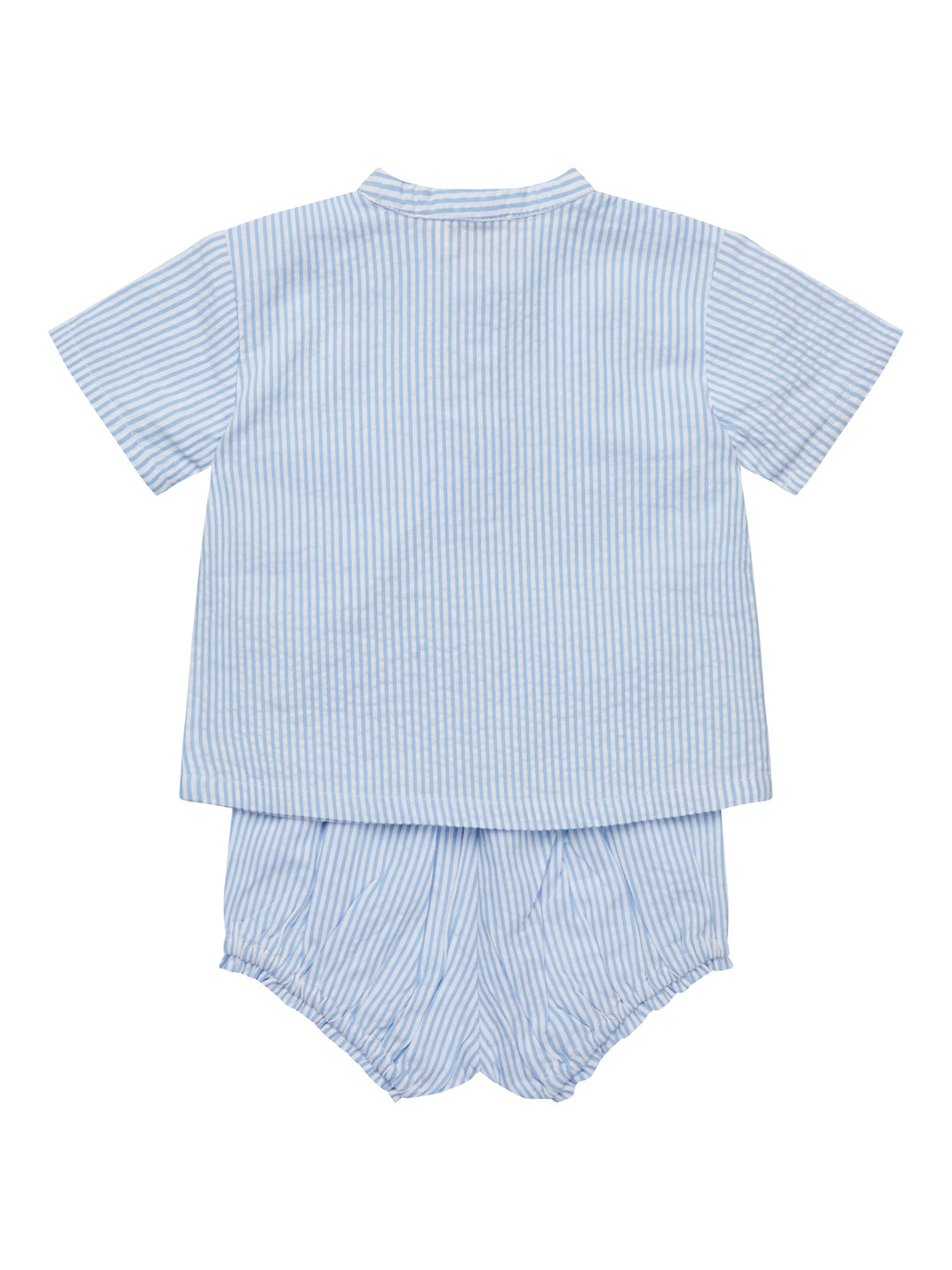 BÆK AND BØLGE BABY SET - SKY BLUE W CREAM STRIPE