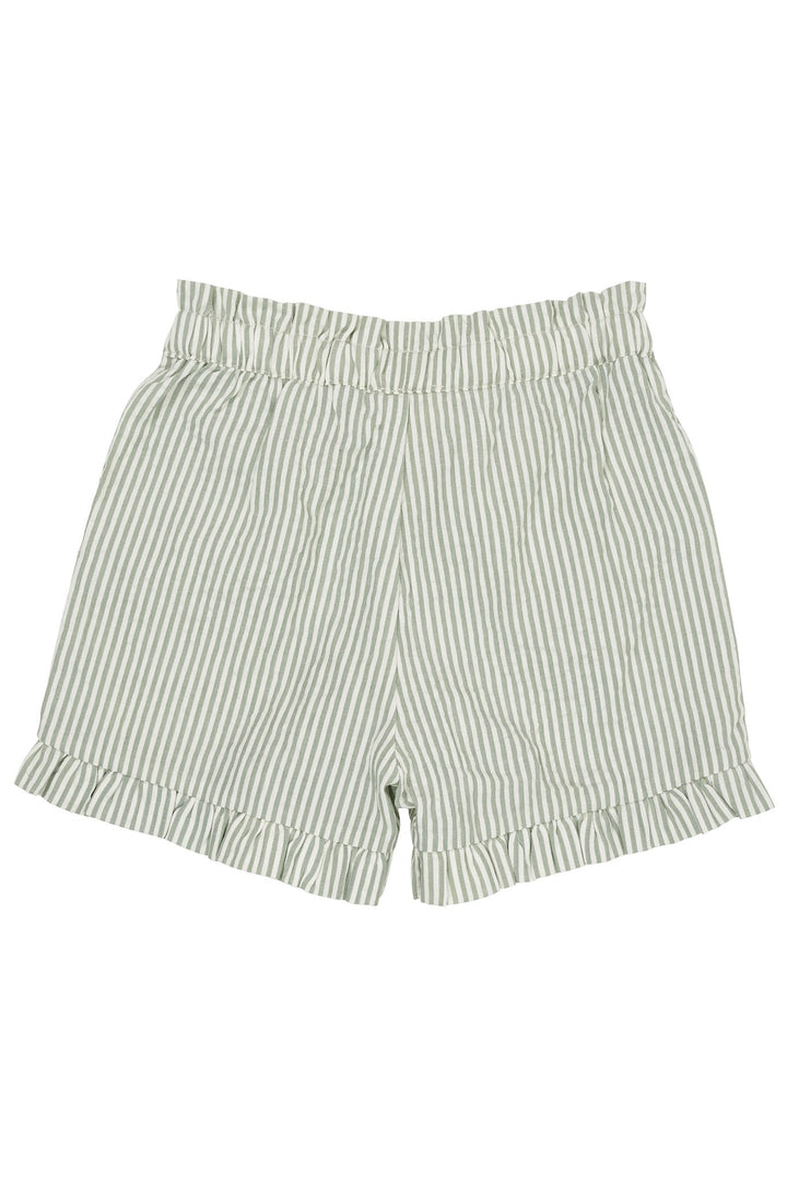 BÆK OG BØLGE SHORTS - GREEN W CREAM STRIPE
