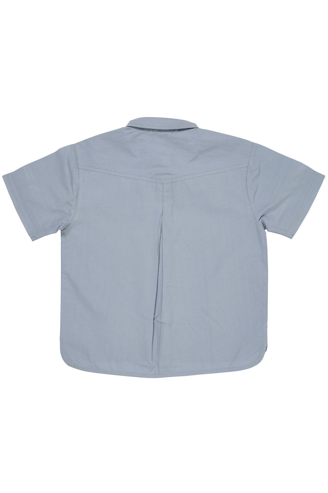 POPLIN T-SHIRT - DUSTY BLUE