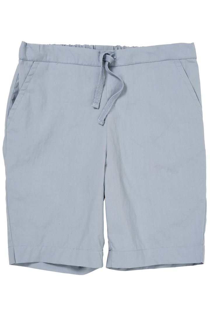 POPLIN SHORTS M. BINDEBÅND - DUSTY BLUE