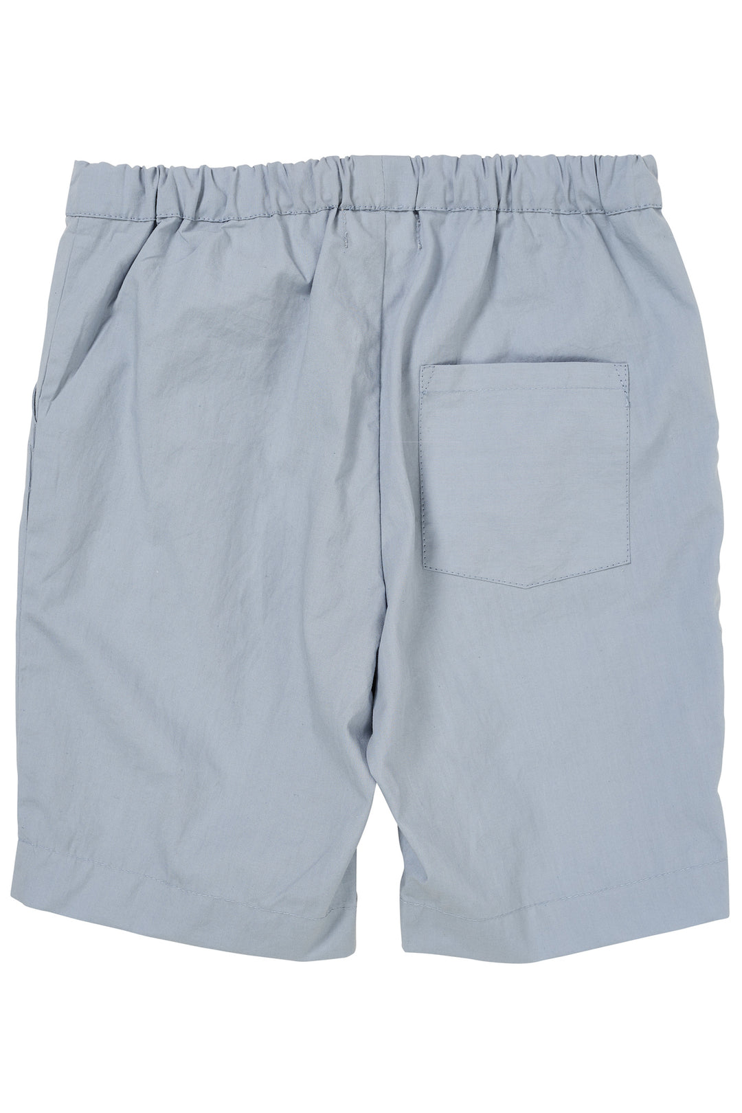 POPLIN SHORTS M. BINDEBÅND - DUSTY BLUE