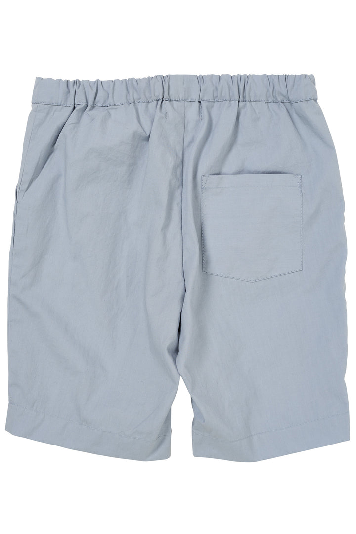 POPLIN SHORTS M. BINDEBÅND - DUSTY BLUE