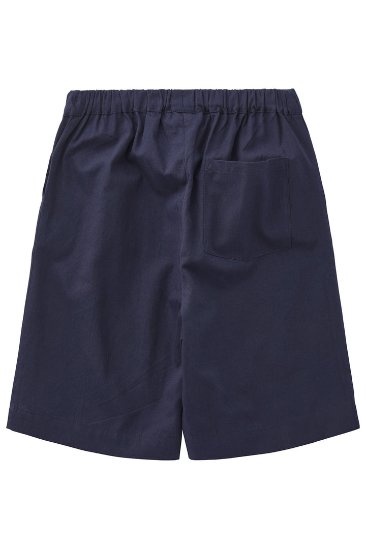 POPLIN SHORTS M. BINDEBÅND - NAVY