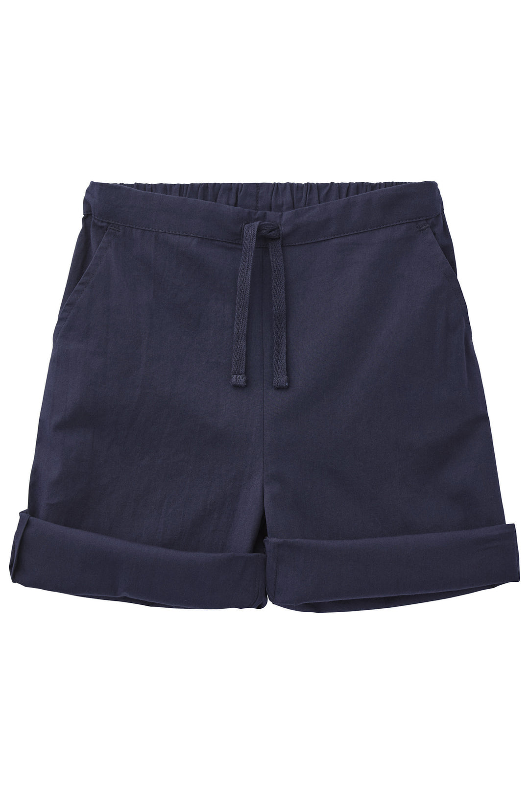 POPLIN SHORTS M. BINDEBÅND - NAVY