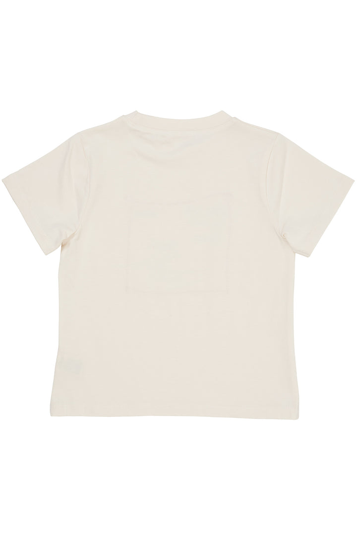 T-SHIRT M. PRINT - CREAM SURFING DOG