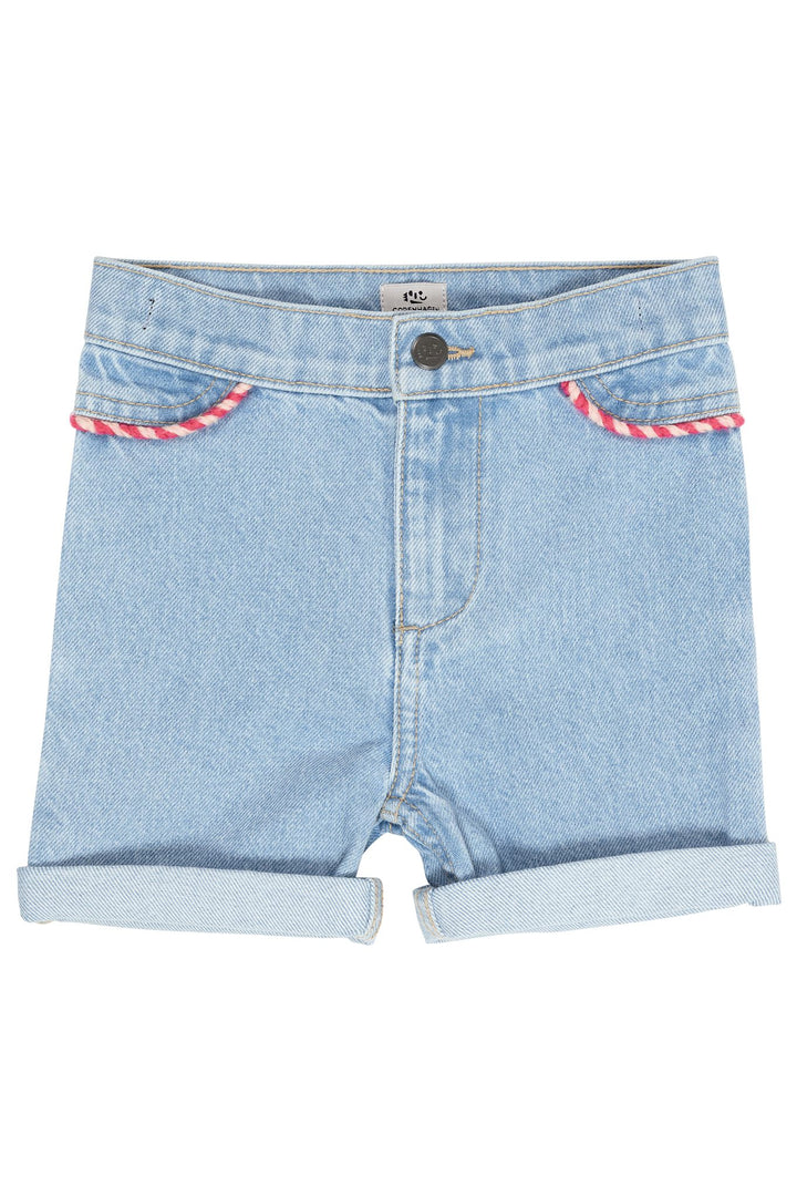 DENIM SHORTS M. REB - LT BLUE INDIGO WASHED
