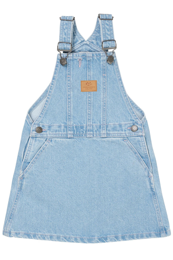 DENIM SPENCER KJOLE M HJERTE - SUPER LT BLUE INDIGO WASHED