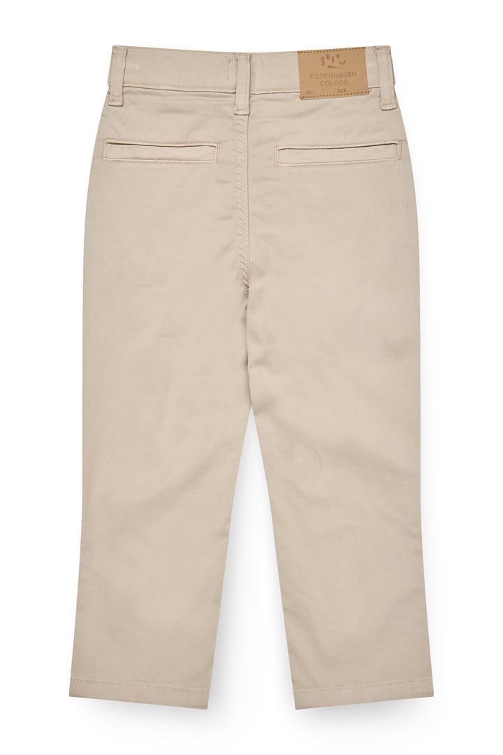TWILL BUKSER SLIM FIT - BEIGE