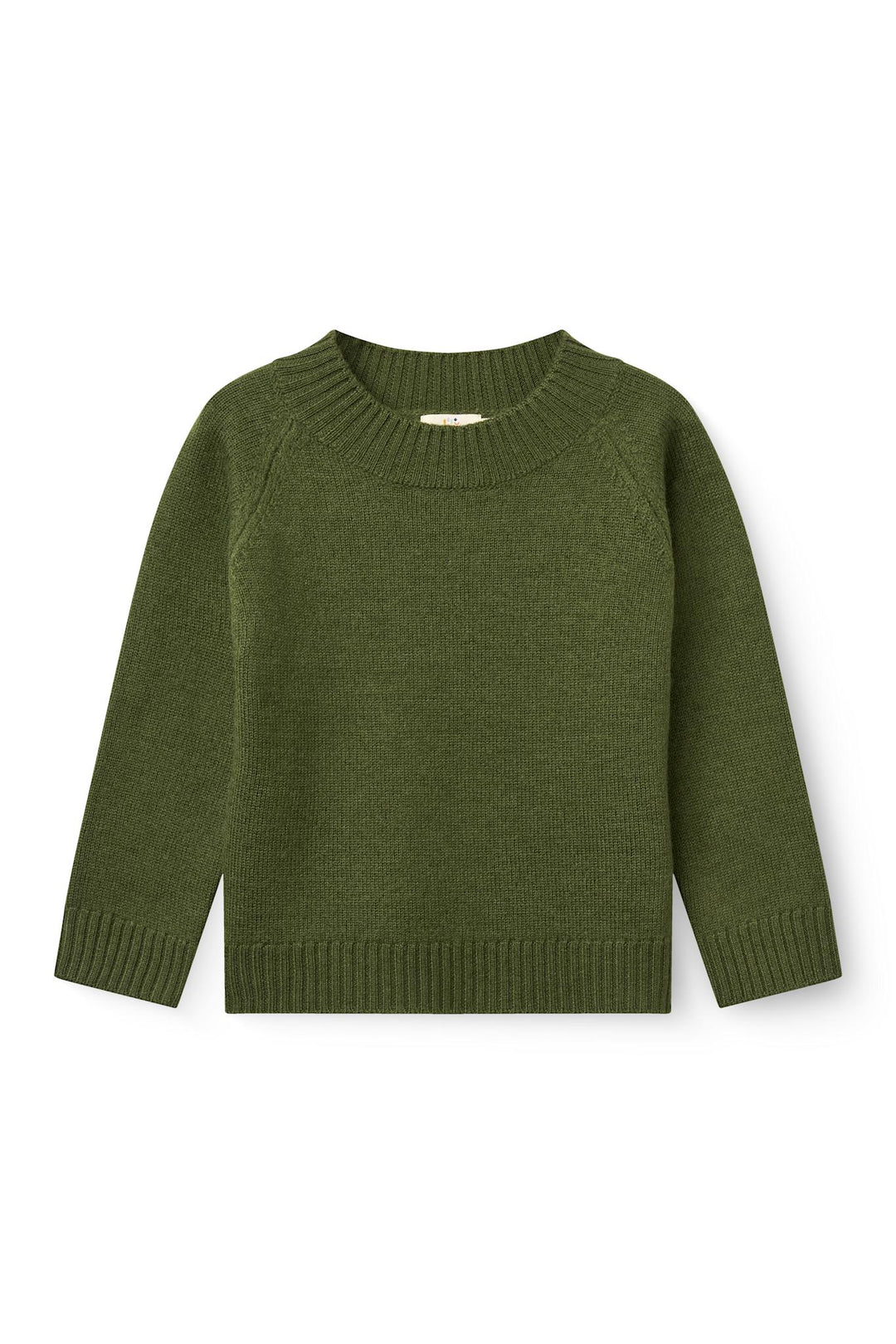 Turtleneck Merinould Trøje - Dk. Green