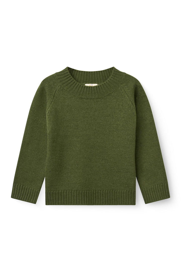 Turtleneck Merinould Trøje - Dk. Green