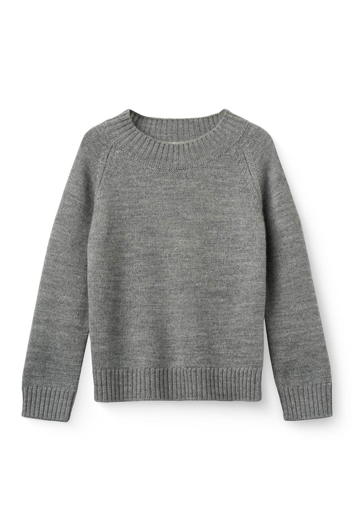 Turtleneck Merinould Trøje - Grey Mel.