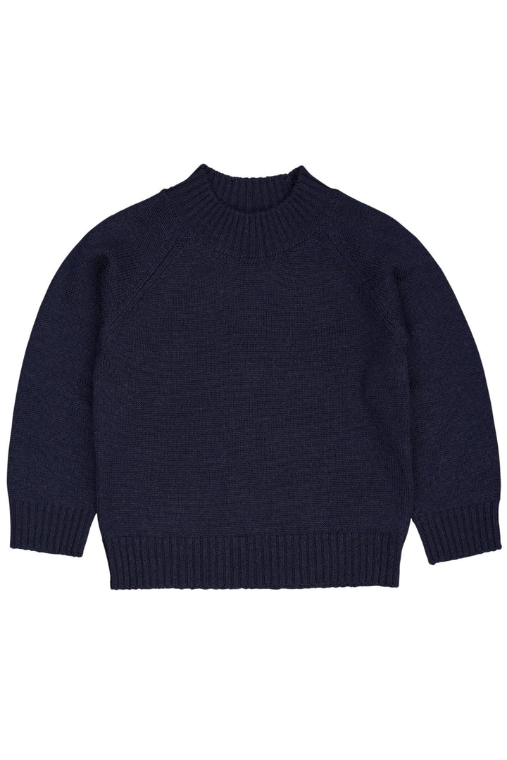 TURTELNECK MERINOULD BLUSE - NAVY