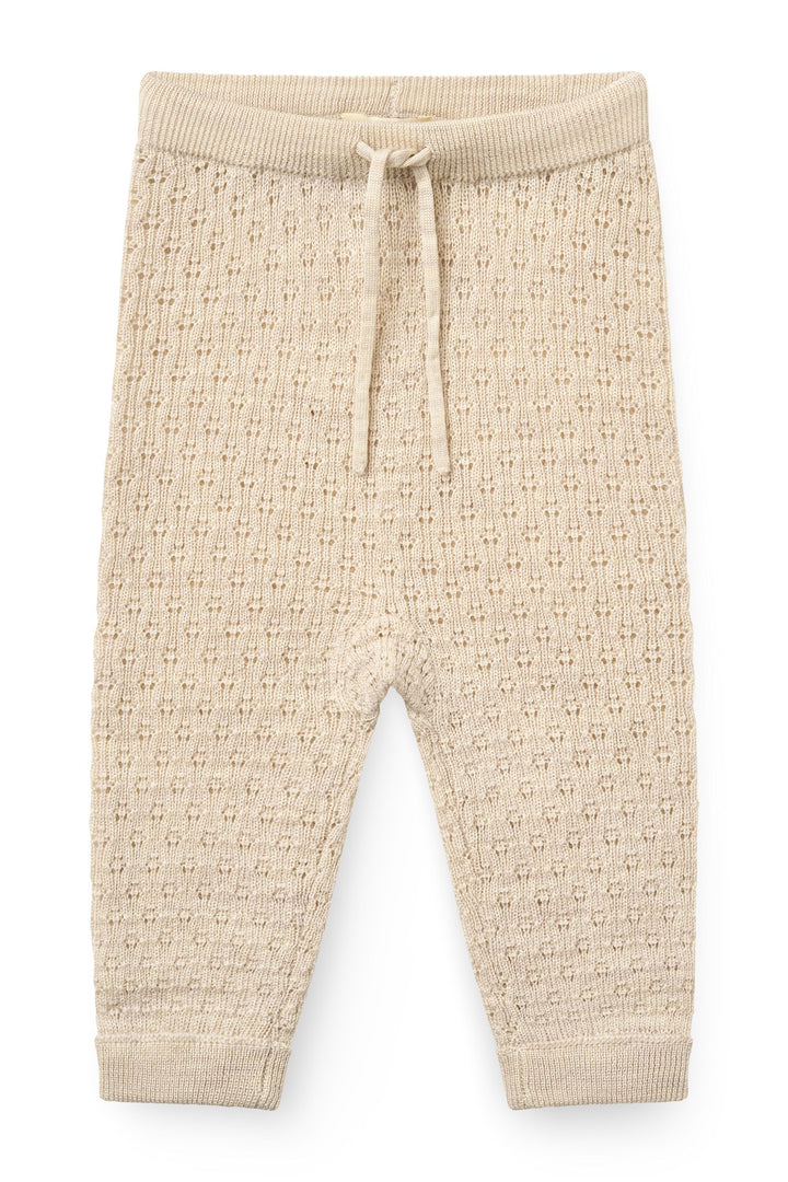 Merino Baby Bukser - PALE CREAM MELANGE