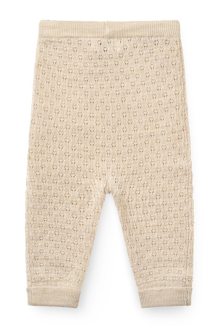 Merino Baby Bukser - PALE CREAM MELANGE
