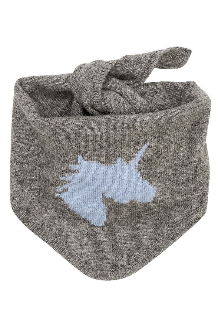 CASHMERE IKON TØRKLÆDE - DK GREY MEL./BLUE