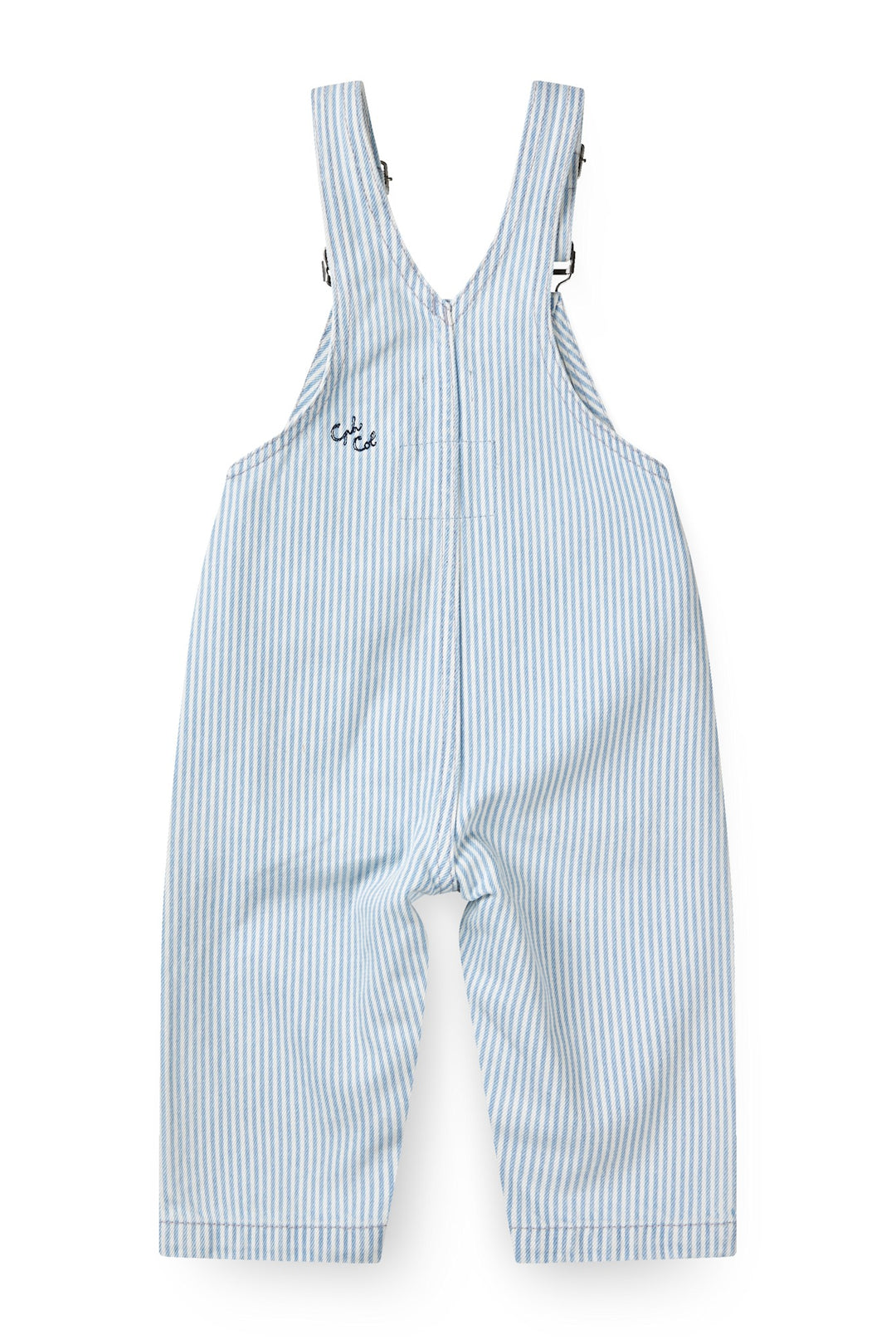 STRIBET DENIM BABY OVERALLS - DENIM LT. BLUE STRIPE