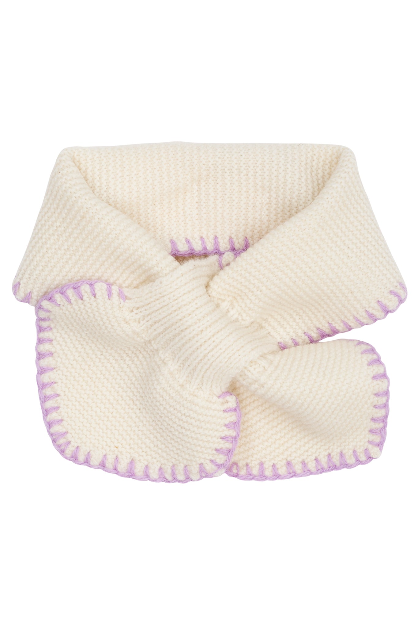 LAMMEULDS SLØFE TØRKLÆDE - CREAM/LAVENDER COMB. – COPENHAGEN COLORS DK