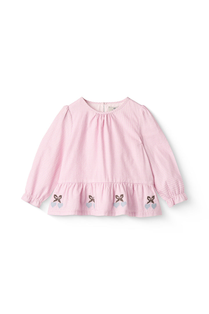 TERNET BLUSE M. FLÆSE DETALJE OG BRODERI - SYRINGA COMB