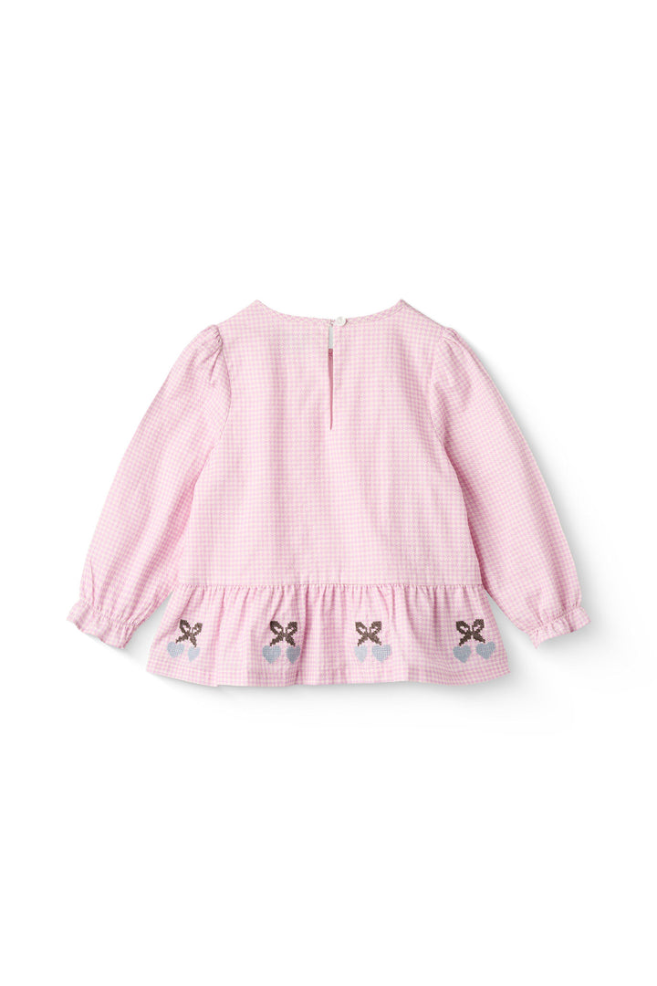 TERNET BLUSE M. FLÆSE DETALJE OG BRODERI - SYRINGA COMB