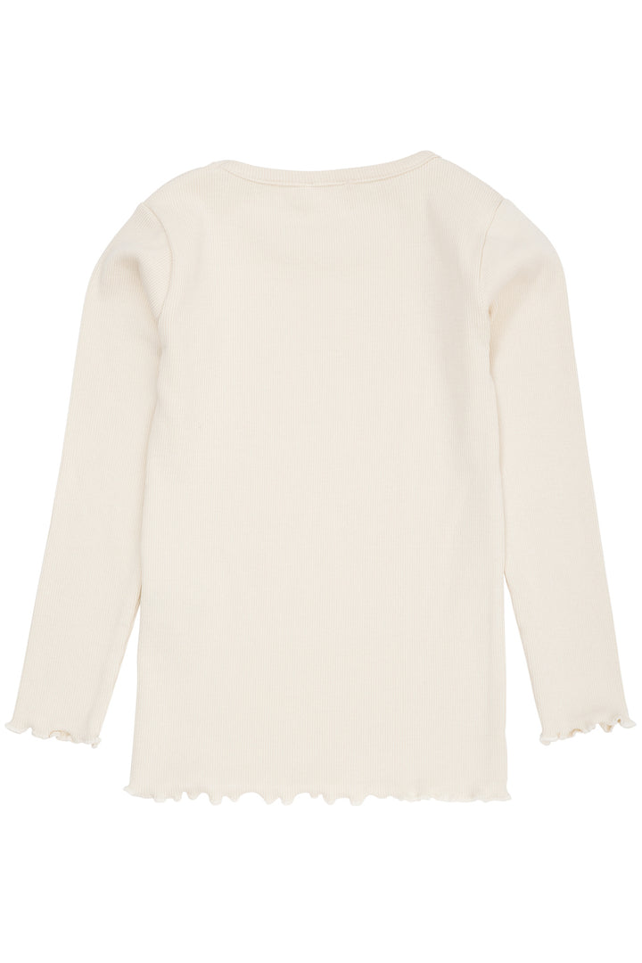 MODAL RIB T-SHIRT M. BRODERI - CREAM