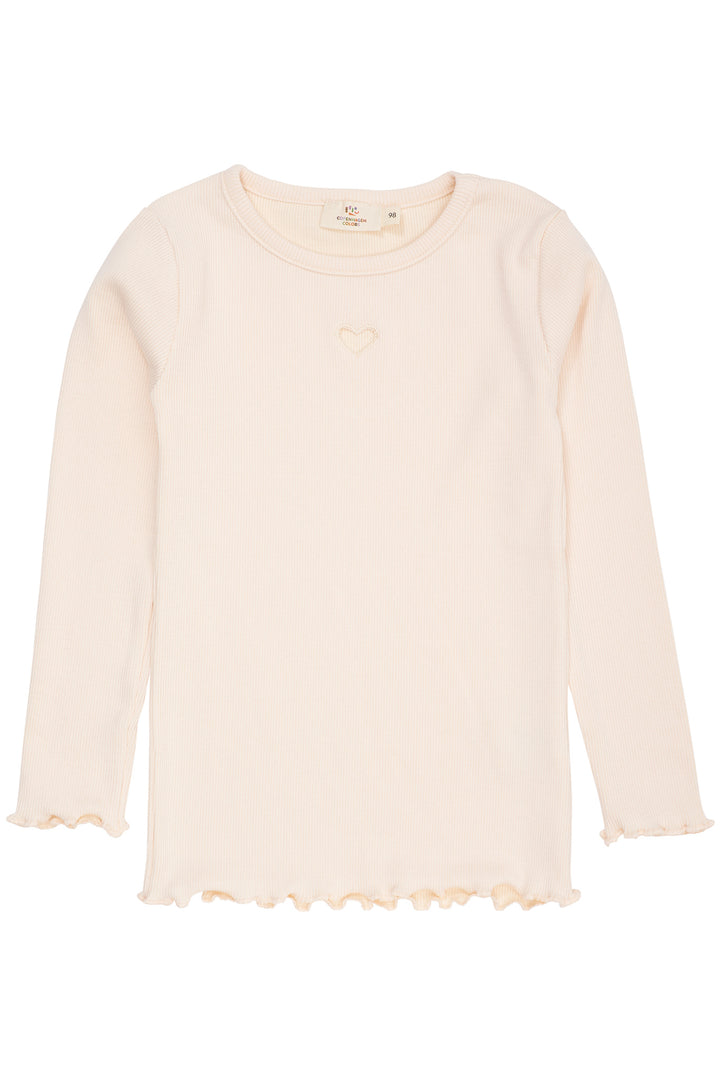 MODAL RIB T-SHIRT M. BRODERI - DUSTY ROSE