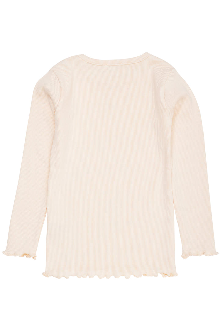 MODAL RIB T-SHIRT M. BRODERI - DUSTY ROSE