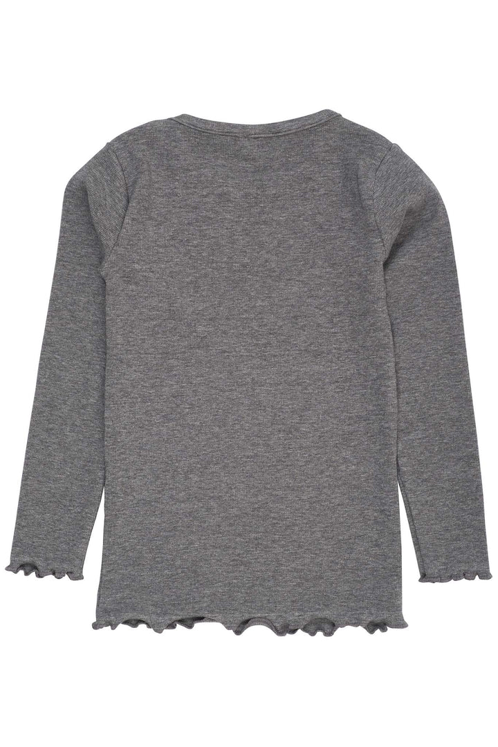 MODAL RIB T-SHIRT M. BRODERI - GREY MEL