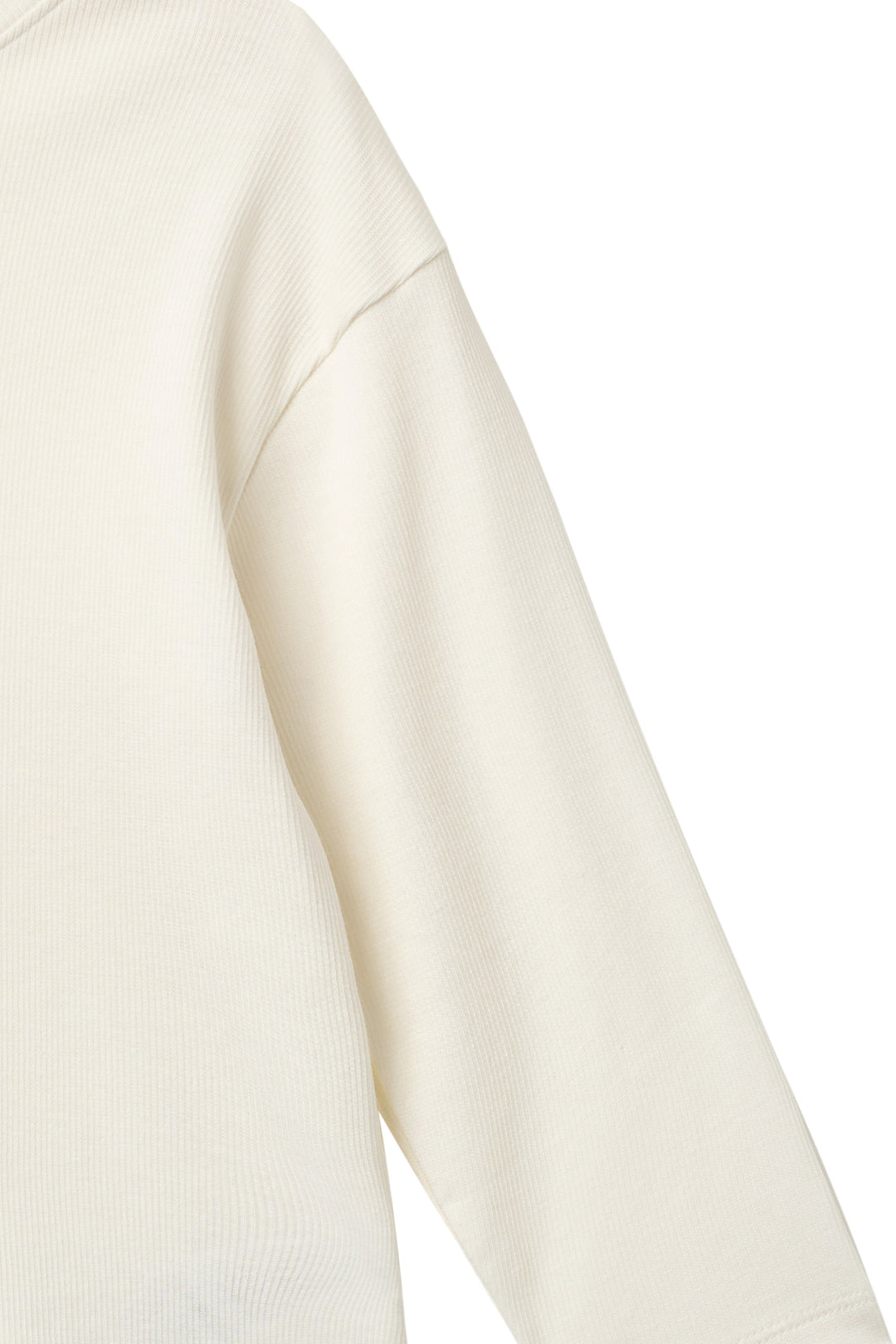 MODAL RIB BLUSE M LANGE ÆRMER - CREAM