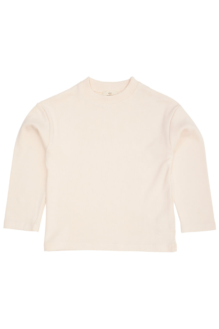 MODAL RIB BLUSE M LANGE ÆRMER - DUSTY ROSE