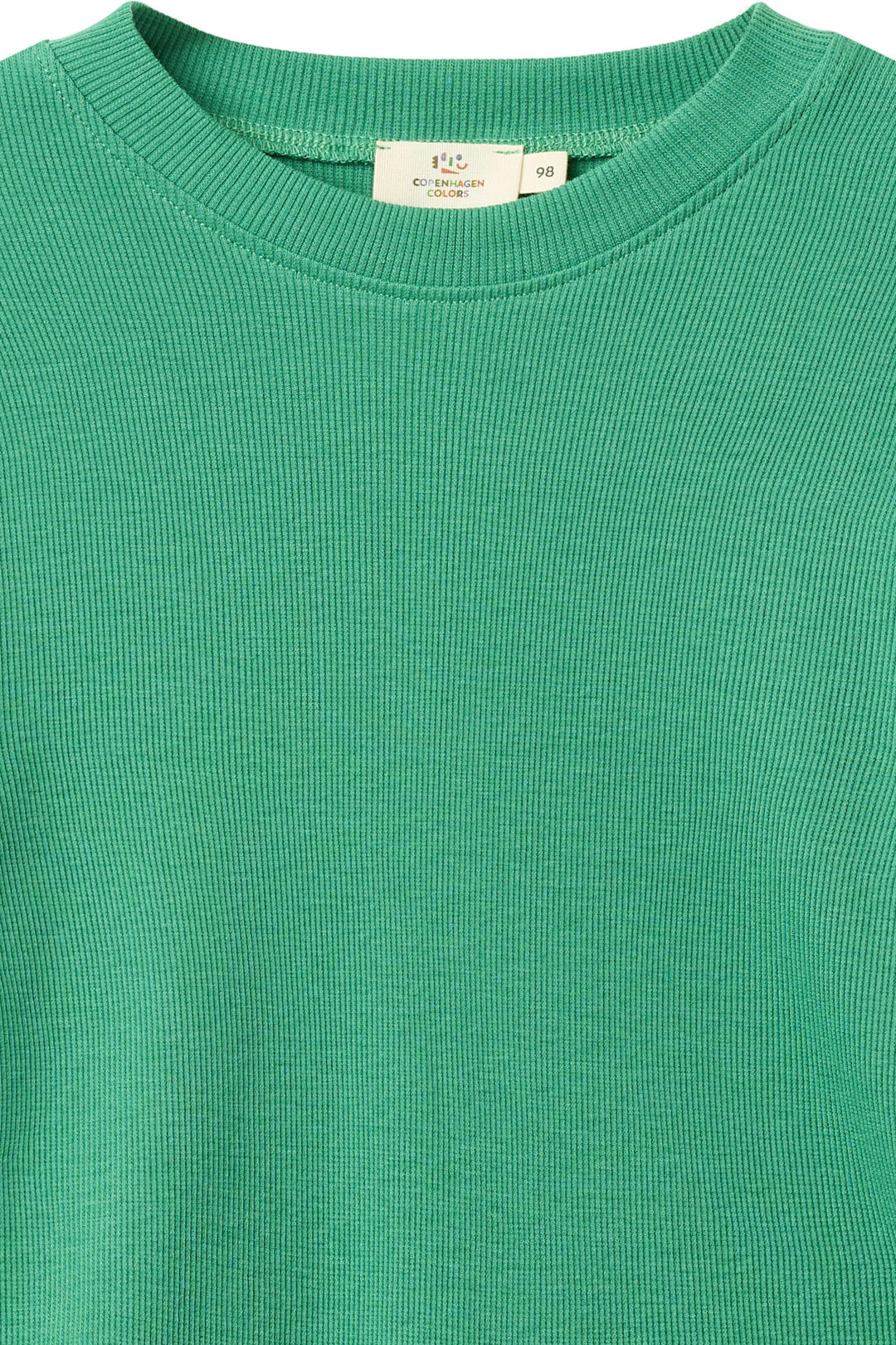 MODAL RIB BLUSE M LANGE ÆRMER - SHARP GREEN