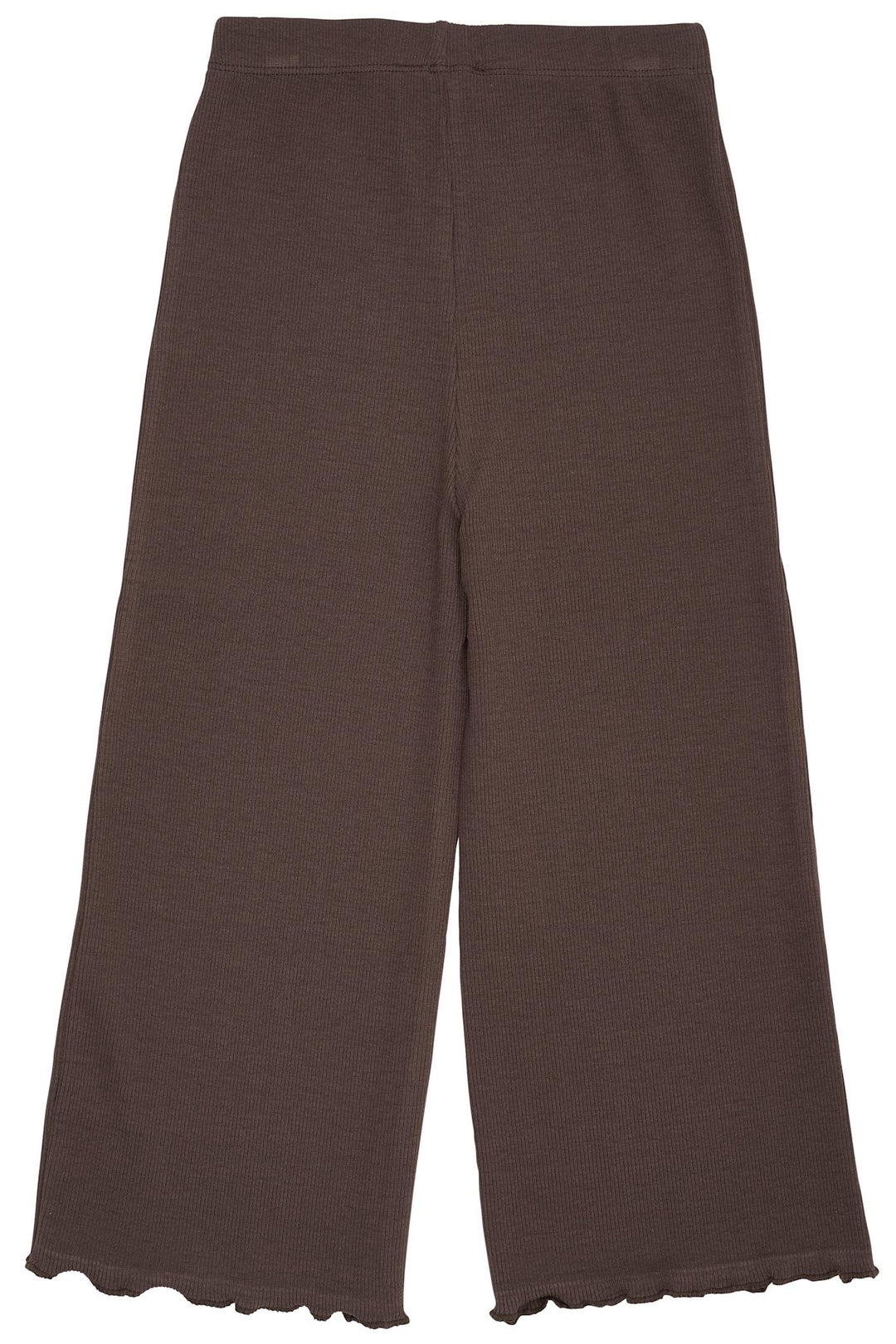 MODAL RIB BUKSER - DK BROWN