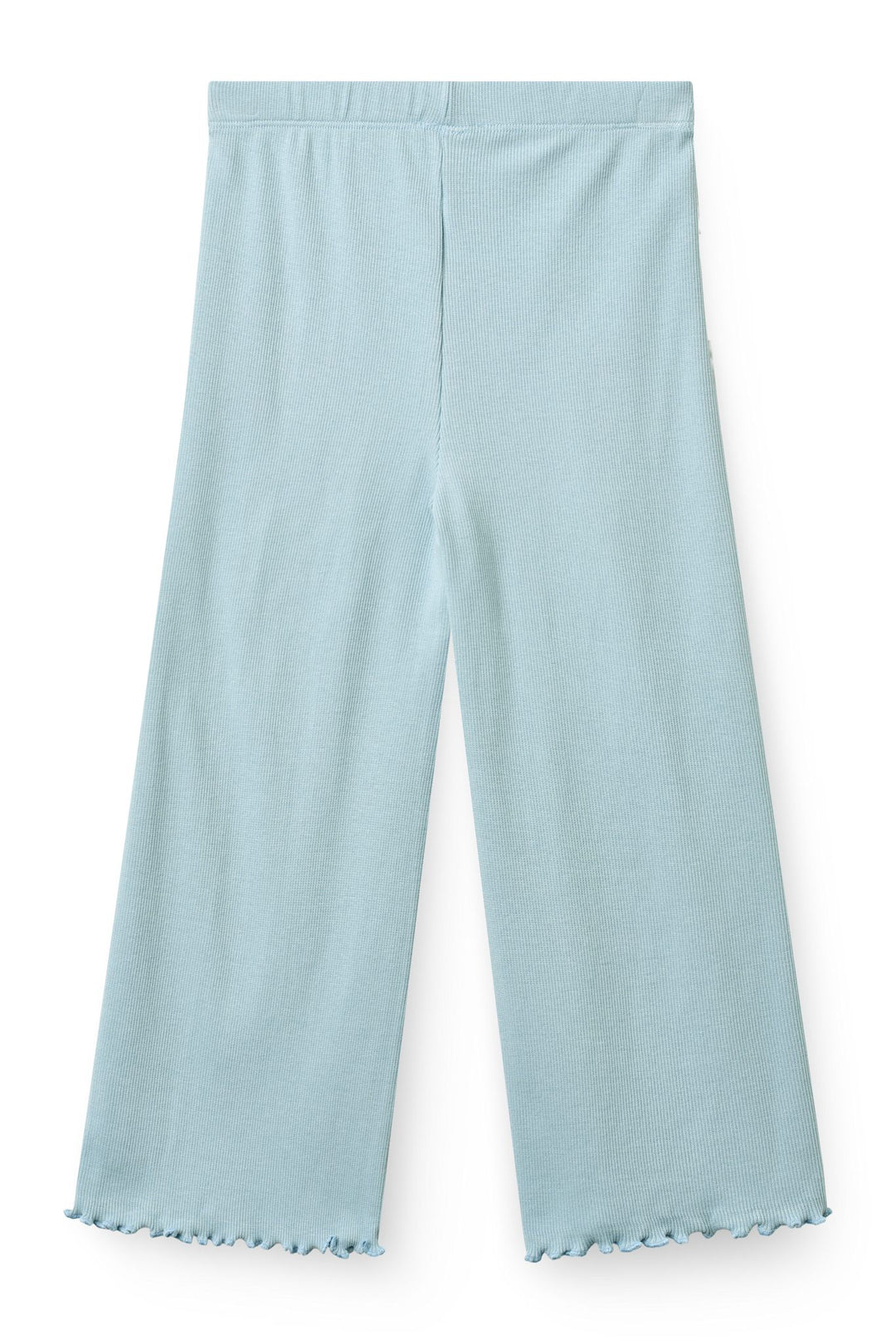 MODAL RIB BUKSER - DUSTY BLUE