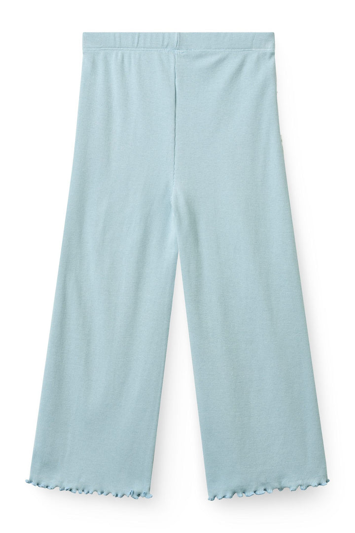 MODAL RIB BUKSER - DUSTY BLUE