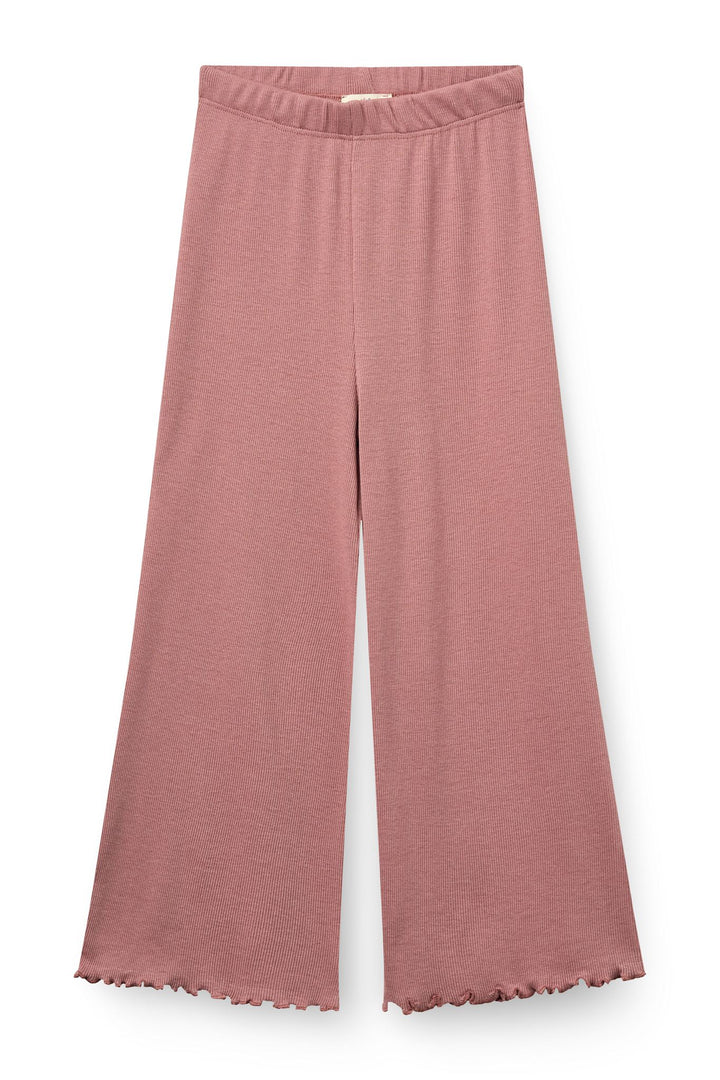 Modal Rib Bukser - Winter Rose