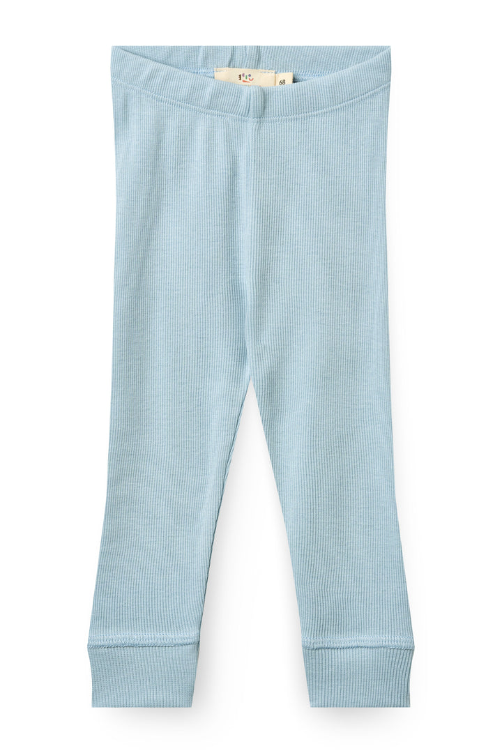 MODAL RIB LEGGINGS - DUSTY BLUE