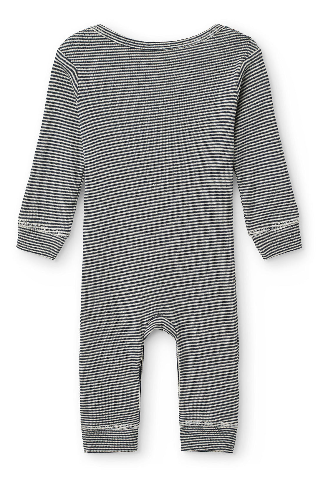 Modal Rib Heldragt - Navy/Cream Stripe