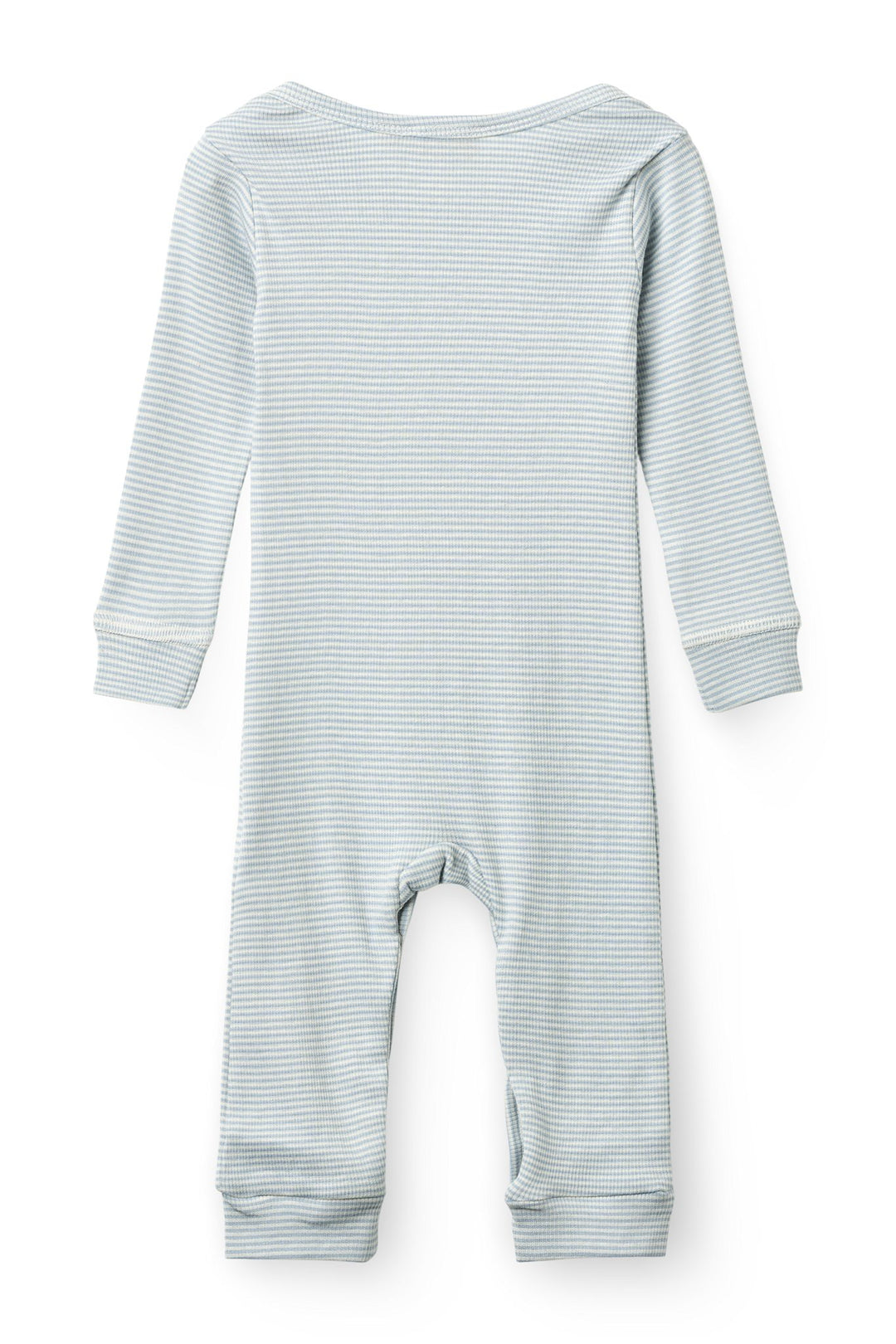 MODAL RIB HELDRAGT - DUSTY BLUE/CREAM STRIPE