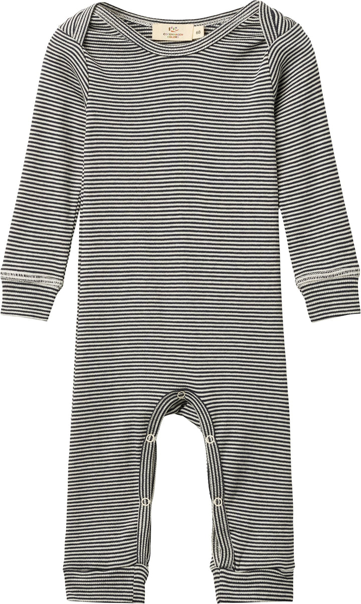 MODAL RIB HELDRAGT - NAVY/CREAM STRIPE
