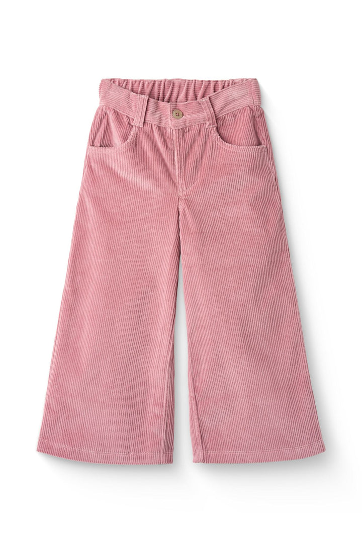 BRED BUKS I FLØJL M BRODERI PÅ BAGLOMME - ROSE COMB
