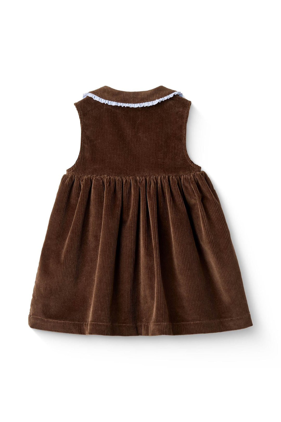 KJOLE I FLØJL M FLÆSE DETALJE OG KRAVE - DK BROWN COMB