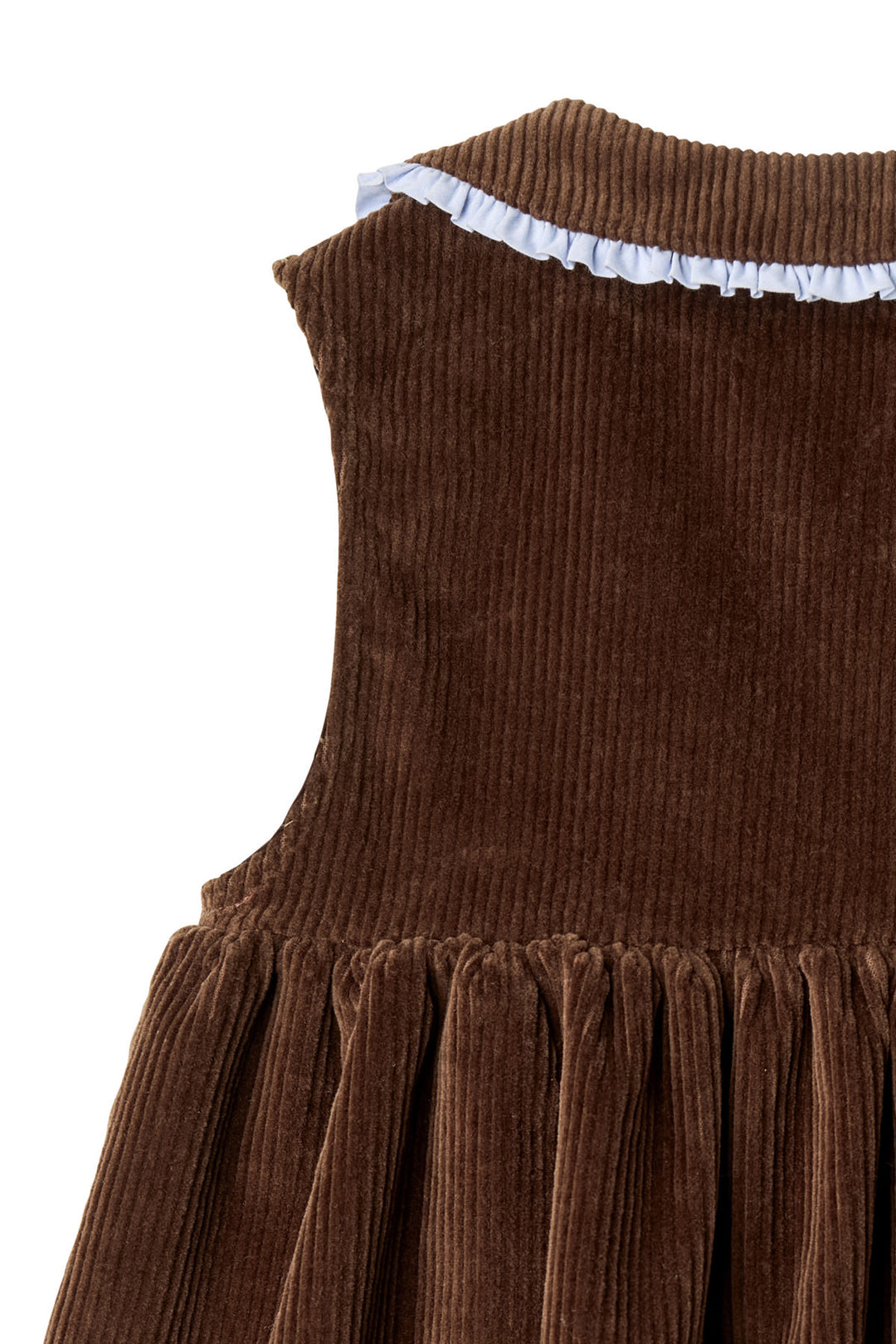 KJOLE I FLØJL M FLÆSE DETALJE OG KRAVE - DK BROWN COMB