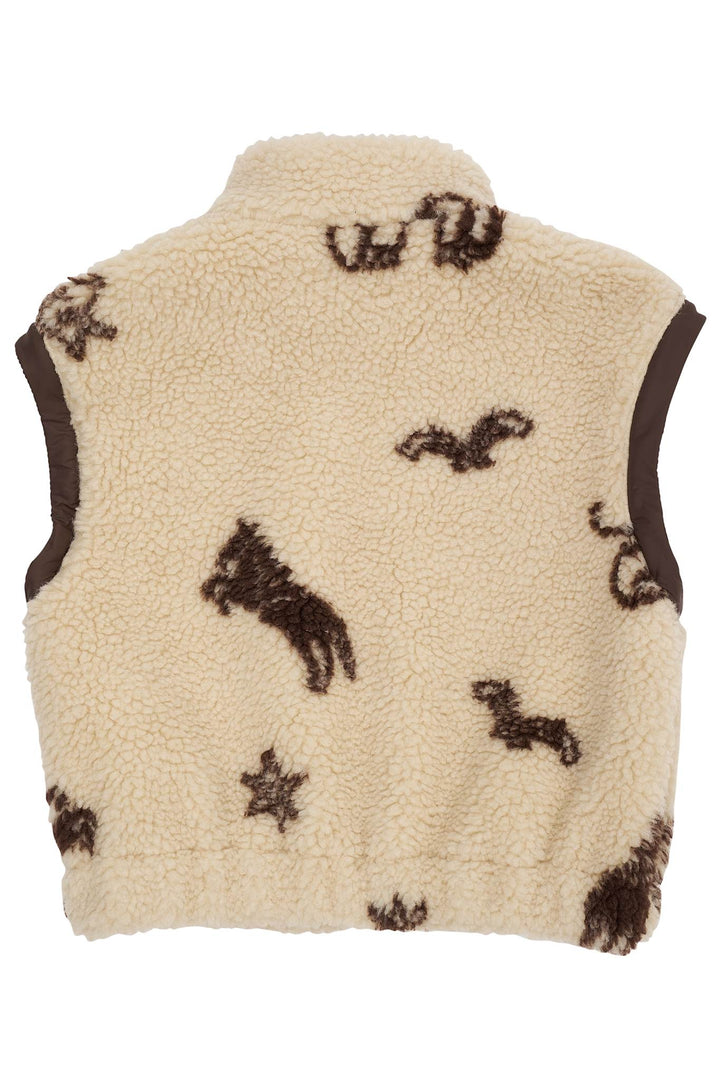 TEDDY JAKKE M PRINT - SAND/COWBOY COMB.