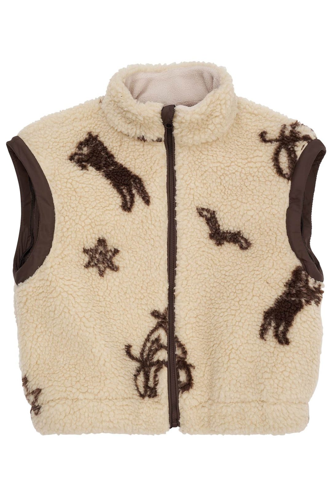 TEDDY JAKKE M PRINT - SAND/COWBOY COMB.