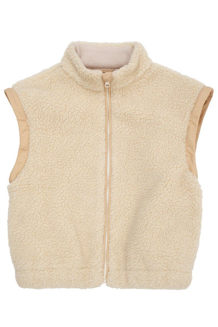TEDDY JAKKE M AFTAGELIGE ÆRMER - CREAM COMB.