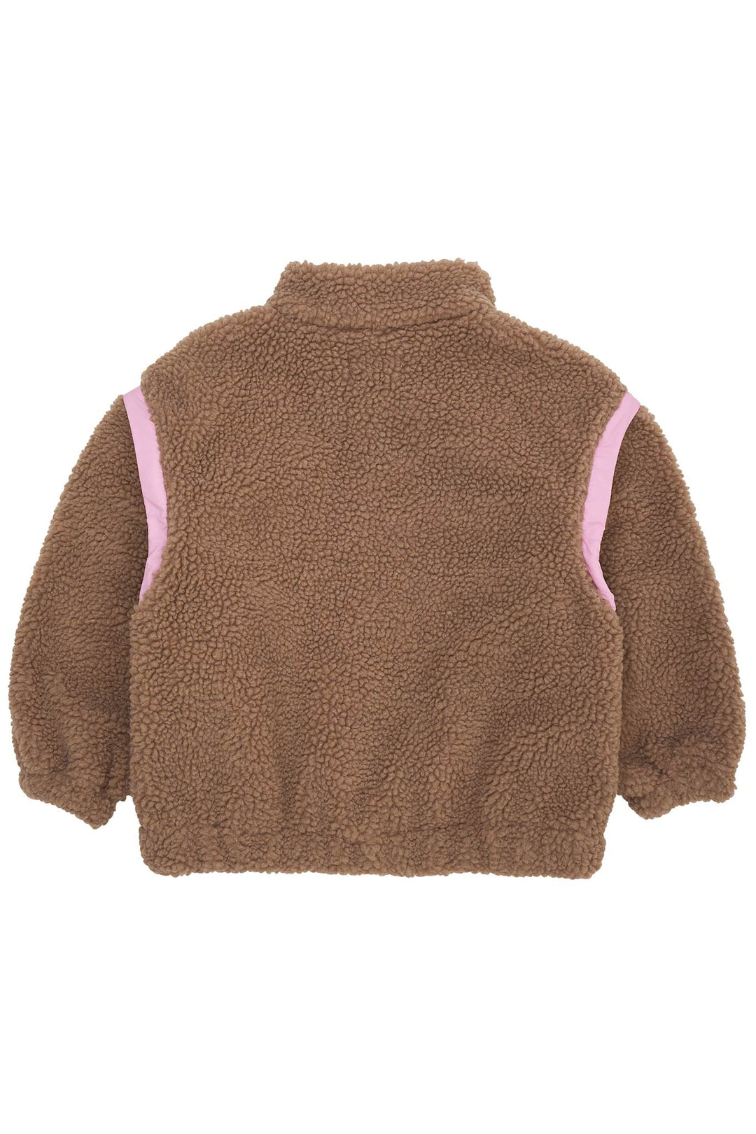 TEDDY JAKKE M AFTAGELIGE ÆRMER - NATURAL/PINK COMB.